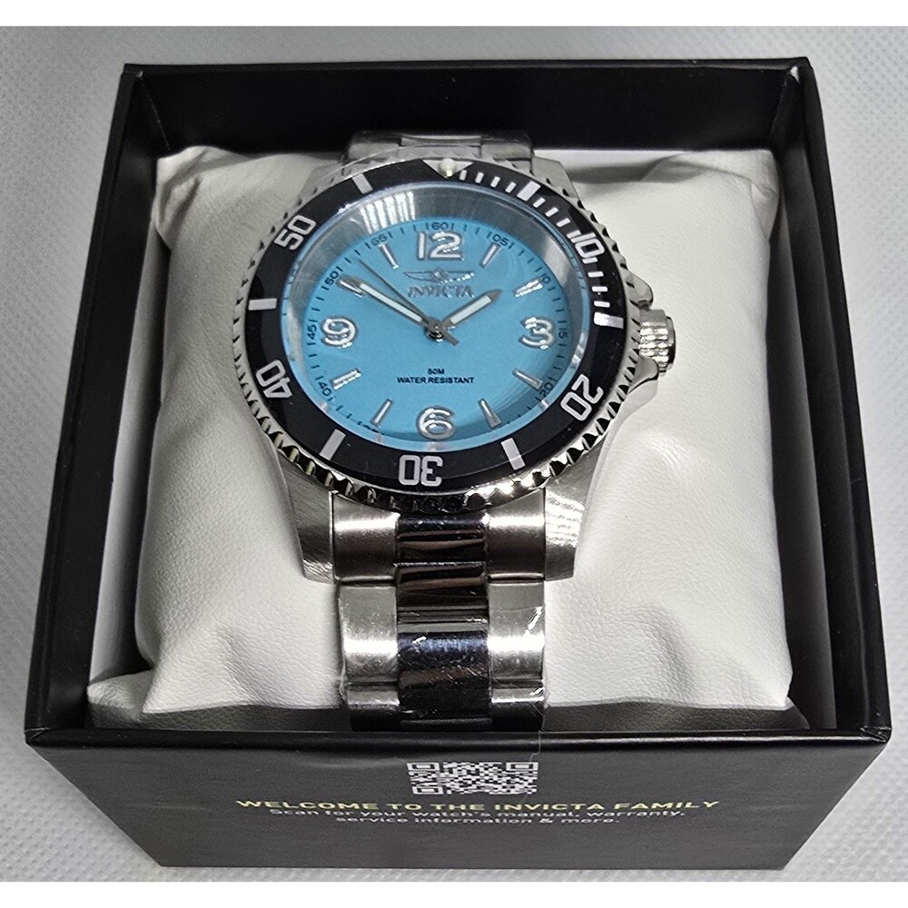 Invicta Specialty Rowan Men's Watch 40mm Light Blue Dial Steel 69483 Brand New
